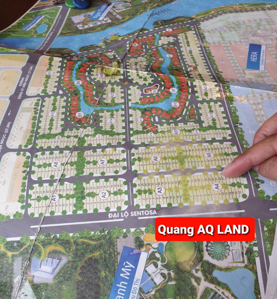Bán Đất Sentosa, diện tích 144m, Block A4 đường 7