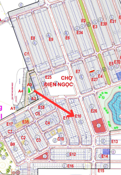 Bán đất Khu Số 9, Block E10 lô 22, diện tích 156m