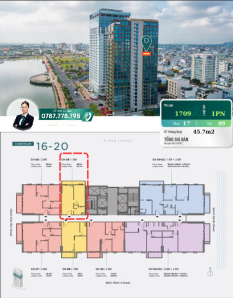 DUY NHẤT CĂN HỘ 1PN VIEW SÔNG - CẦU RỒNG | ĐÓNG 10% NHẬN NHÀ KHAI THÁC CHO THUÊ 20-25 TRIỆU/THÁNG