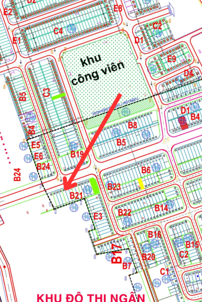 Bán đất Ngân Câu, Trục 27 m,  Hướng Đông