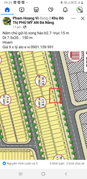 Bán đất Biệt Thự Sông Hào, Diện Tích 150m .