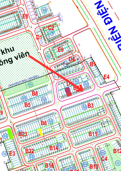 Bán đất Ngân Câu , Trục 27 m, Block B4 hướng Tây