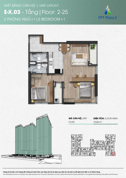 FPT PLAZA 3 ĐÀ NẴNG - CHUYỂN NHƯỢNG CĂN GÓC 2PN+1 - VIEW BIỂN
