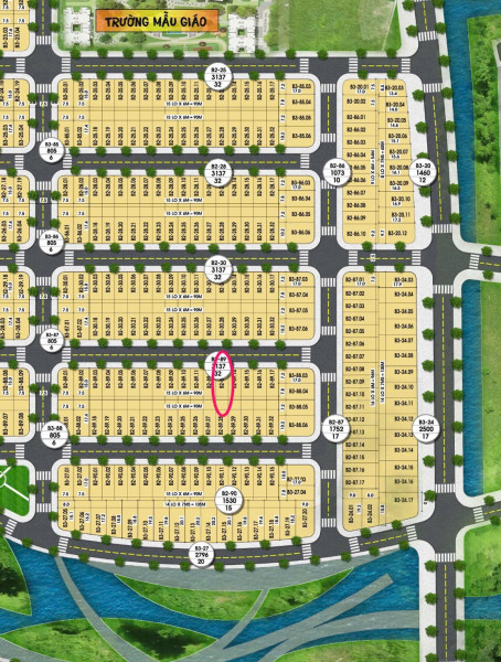 Bán Lô FPT,  Block B2.89.12  Diện Tích 90m Hướng Bắc