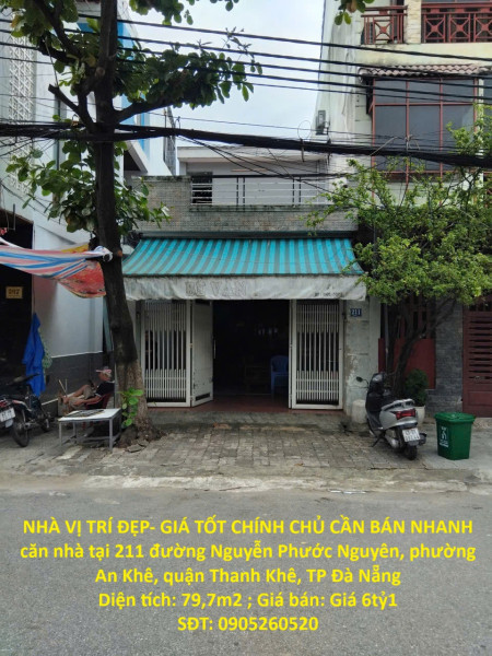 NHÀ VỊ TRÍ ĐẸP- GIÁ TỐT CHÍNH CHỦ CẦN BÁN NHANH căn nhà tại quận Thanh Khê, TP Đà Nẵng