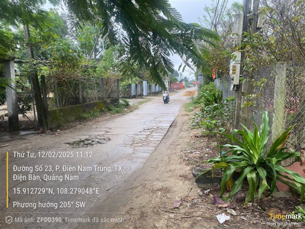 Bán đất đẹp vuông vức đường 23, Điện Nam Trung, Điện Bàn, Quảng Nam.