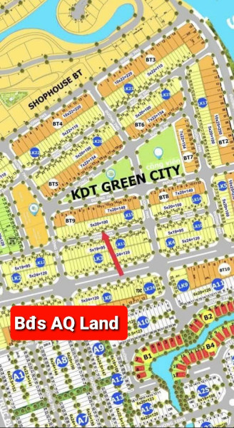 Bán Đất Green Đường 5m ,  Giá bán  3 tỷ .. lk15