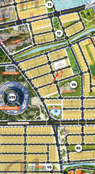 BÁN ĐẤT FPT ĐÀ NẴNG  ,  Phân Khu V6 sát Trường Hi Vọng
