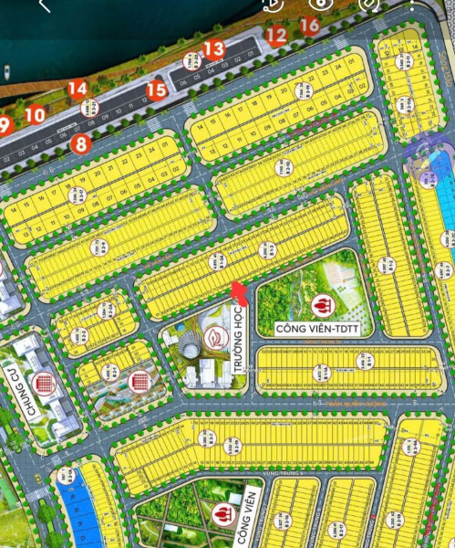 Bán đất Phú Mỹ An , Đường 5.5 m  Giá bán 5.25 tỷ