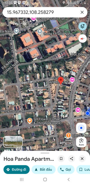 Bán Đất khu 1B  đường Đào Tấn ,  Ngã 3  mé