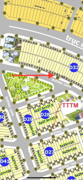 Bán Đất 7B ,  Block D36 đường 10  171 m