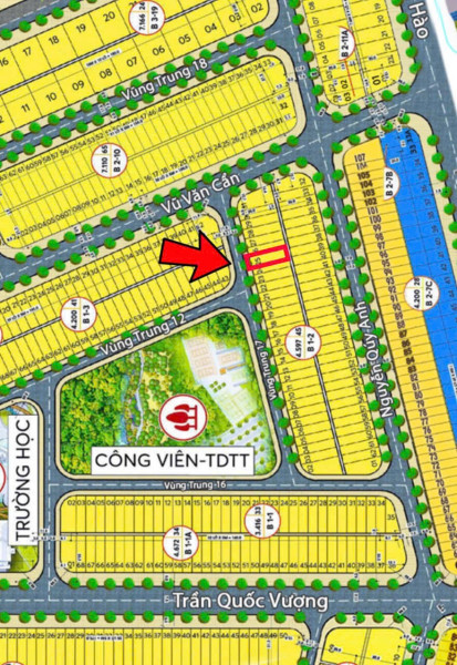 Chào Bán Lô Đất Khu Phú Mỹ An - Đường Vùng Trung 17 - Đối Diện Công Viên - 100m2