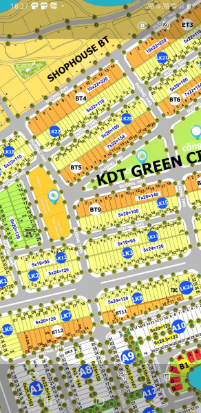 Bán đất Green City Lk11  Đấu lưng Dũng Sĩ