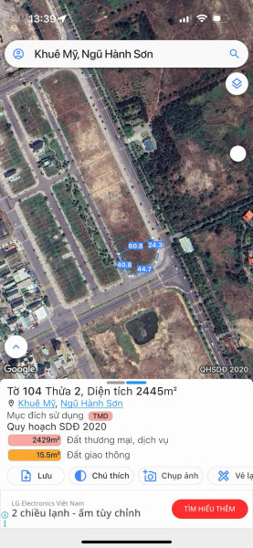 BÁN LÔ GÓC 3MT VÕ NGUYÊN GIÁP, DIỆN TÍCH KHỦNG 3700M2