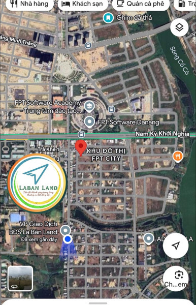 QUÁ RẺ  LA BÀN LAND BÁN LÔ GÓC 2 MẶT TIỀN – GIÁ TỐT NHẤT KĐT FPT HIỆN TẠI