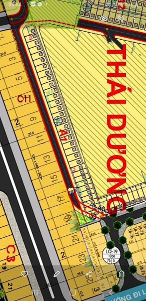 Bán đất Thái Dương 2 ,  Block A1  giá 2.75 tỷ