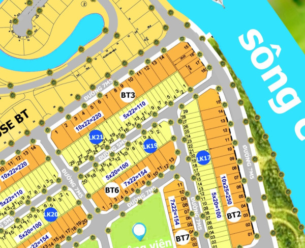 Bán đất Green City ,  Block Lk21 đường 5m