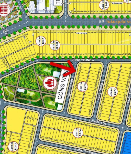 Bán đất Phú Mỹ An ,  Đường Vùng Trung 7 Giá Tốt