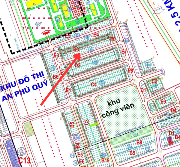 Đất An Phú Quý ,  Diện Tích 81m , Đường 5m , Block D3