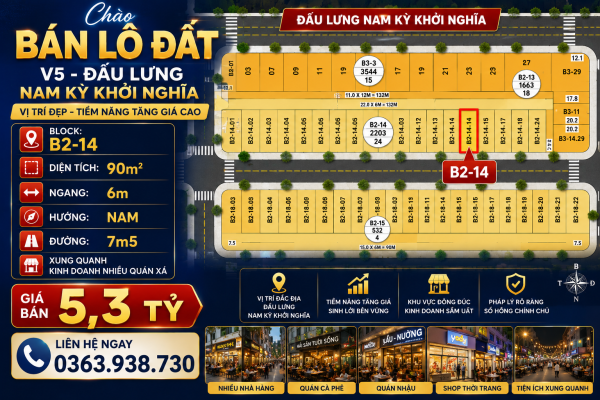 Bán Đất FPT - 90m2 - Đường 7m5 - Đấu lưng Nam Kỳ Khởi Nghĩa