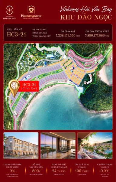 Vinhomes Hải Vân bay - đại đô thị vịnh biển đầu tiên tại Đà Nẵng giá tốt nhất giai đoạn 1