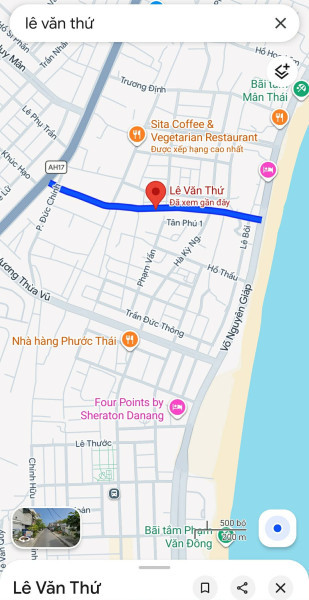 ĐẤT BIỂN 2 MẶT KIỆT – 90M² – 9.5 TỶ ???? Lê Văn Thứ – Sơn Trà • 90m² (5 x 18) – vuông đẹp • Tặng nhà
