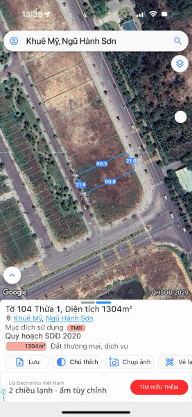 BÁN LÔ GÓC 3MT VÕ NGUYÊN GIÁP, DIỆN TÍCH KHỦNG 3700M2