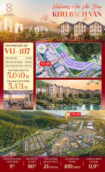 Chuyên bán dự án Vinhomes Hải Vân Bay căn đẹp giá chủ đầu tư...