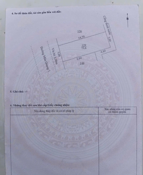 BÁN LÔ ĐẤT ĐƯỜNG MÂN QUANG 1, SƠN TRÀ, ĐÀ NẴNG